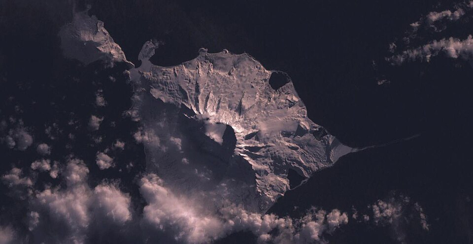 Heard Island in the Southern Ocean - Australian territory home to the active Big Ben volcano and accessible only to scientific expeditions