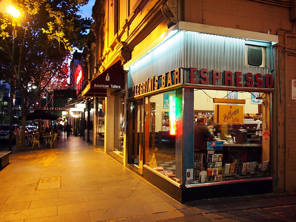 Cafe in Melbourne, Australia, where tipping is optional and not expected