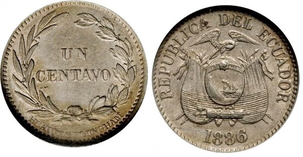 Ecuadorian centavo coin