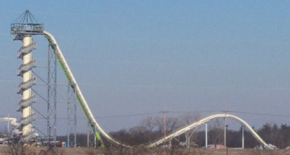 Verruckt water slide at Schlitterbahn Kansas City, demolished in 2018 after a fatal accident