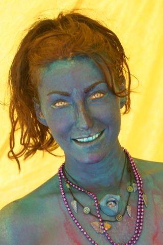 Burning Man Green Lady