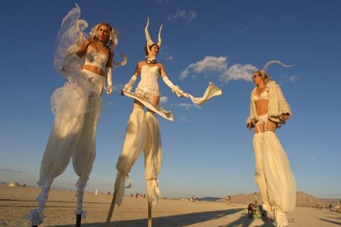 Burning Man White ladies