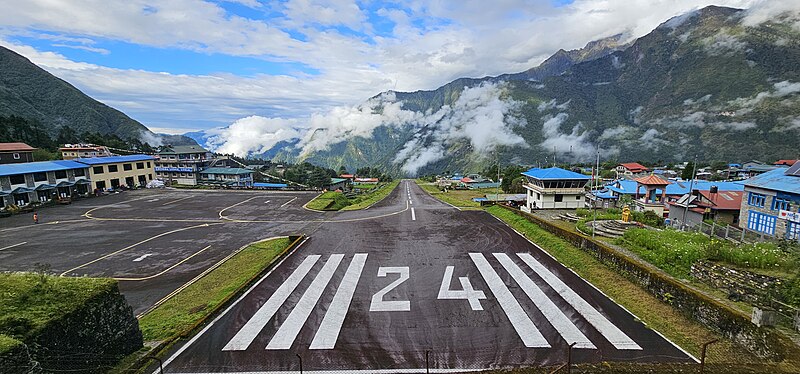 Lukla Tenzing-Hillary Airport Nepal runway