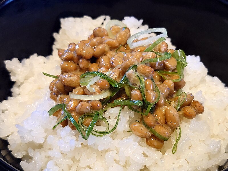 Nattō fermented soybeans Japanese breakfast